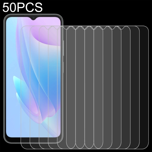 

For Blackview A52 50 PCS 0.26mm 9H 2.5D Tempered Glass Film