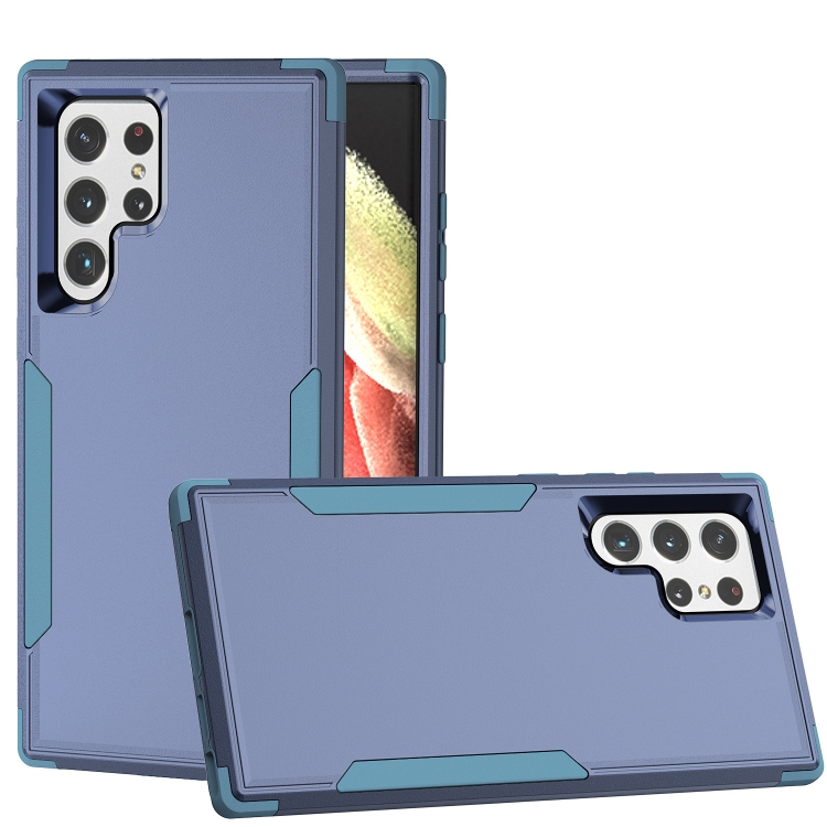 

For Samsung Galaxy S23 Ultra 5G TPU + PC Shockproof Phone Case(Royal Blue+Blue)