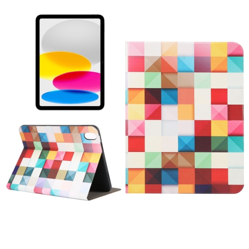 

For iPad 10th Gen 10.9 2022 Painted Voltage Pen Slot Tablet Smart Case(Fantasy Cube)