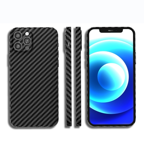 

For iPhone 13 Pro Carbon Fiber Texture PC Phone Case(Grey Black)