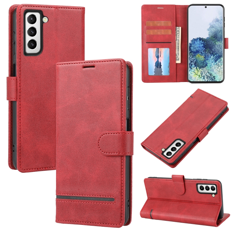 

For Samsung Galaxy S23+ 5G Classic Wallet Flip Leather Phone Case(Red)