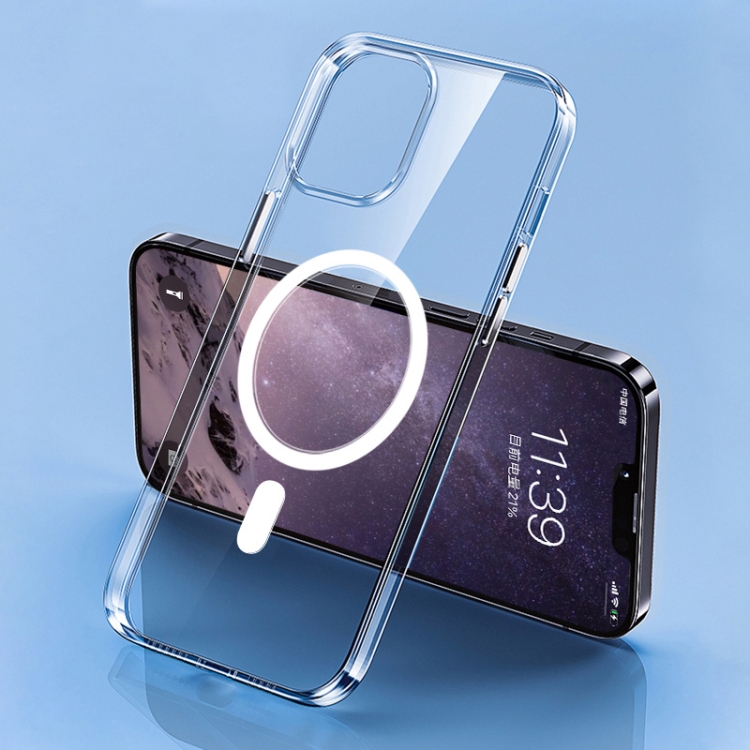 

For iPhone 13 Pro Four Corner Clear Magsafe Phone Case(Transparent)