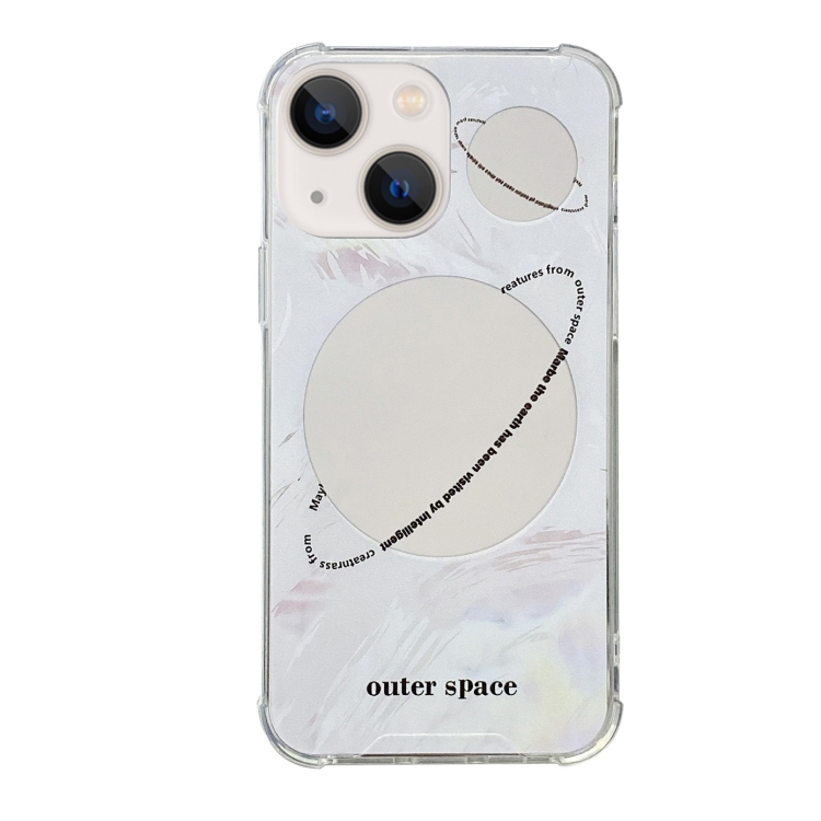 

For iPhone 13 Color Painted Mirror Phone Case(Out Space)