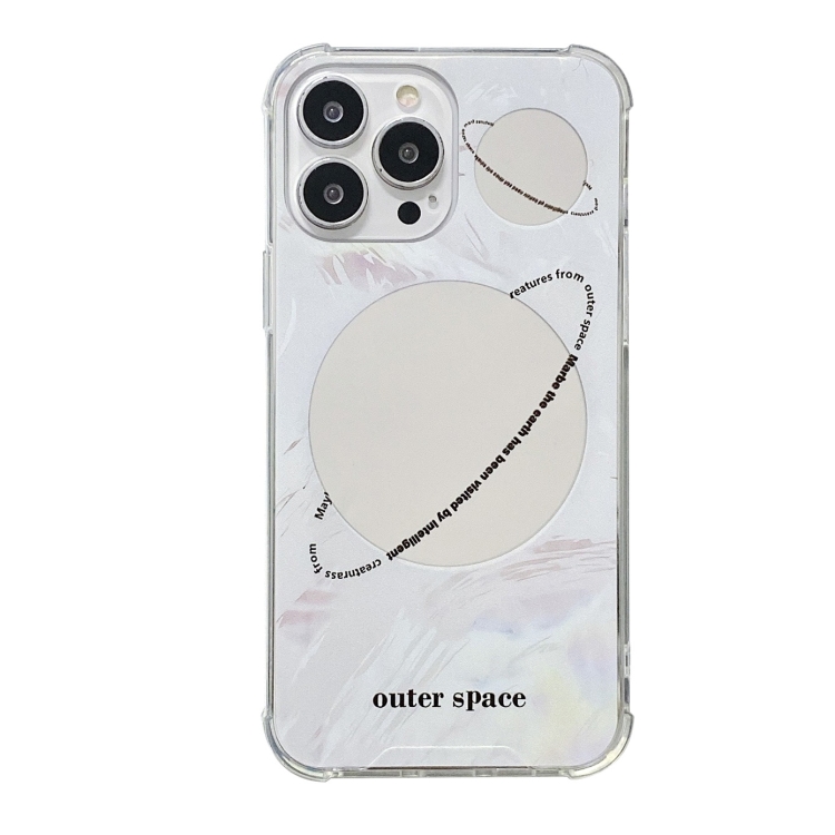 

For iPhone 12 Pro Color Painted Mirror Phone Case(Out Space)