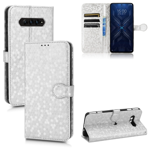 

For Xiaomi Black Shark 4 / 4 Pro Honeycomb Dot Texture Leather Phone Case(Silver)