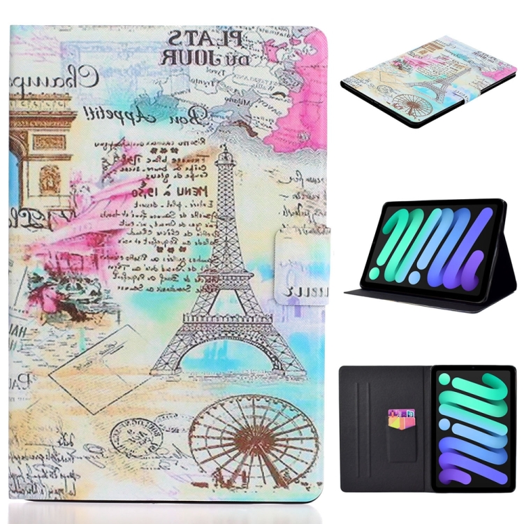 

For iPad 10th Gen 10.9 2022 Voltage Texture Color Painting Leather Tablet Case(Iron Tower)