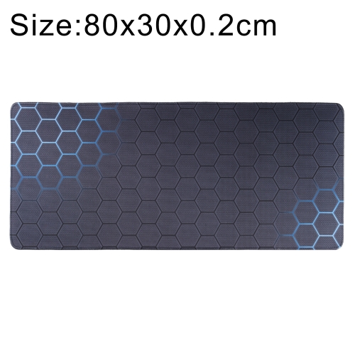 

Anti-Slip Rubber Cloth Surface Game Mouse Mat Keyboard Pad, Size:80 x 30 x 0.2cm(Blue Honeycomb)