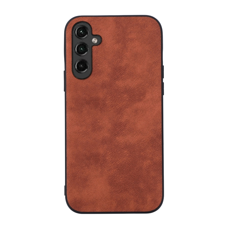 

For Samsung Galaxy A14 5G Morocco Texture PU Phone Case(Brown)