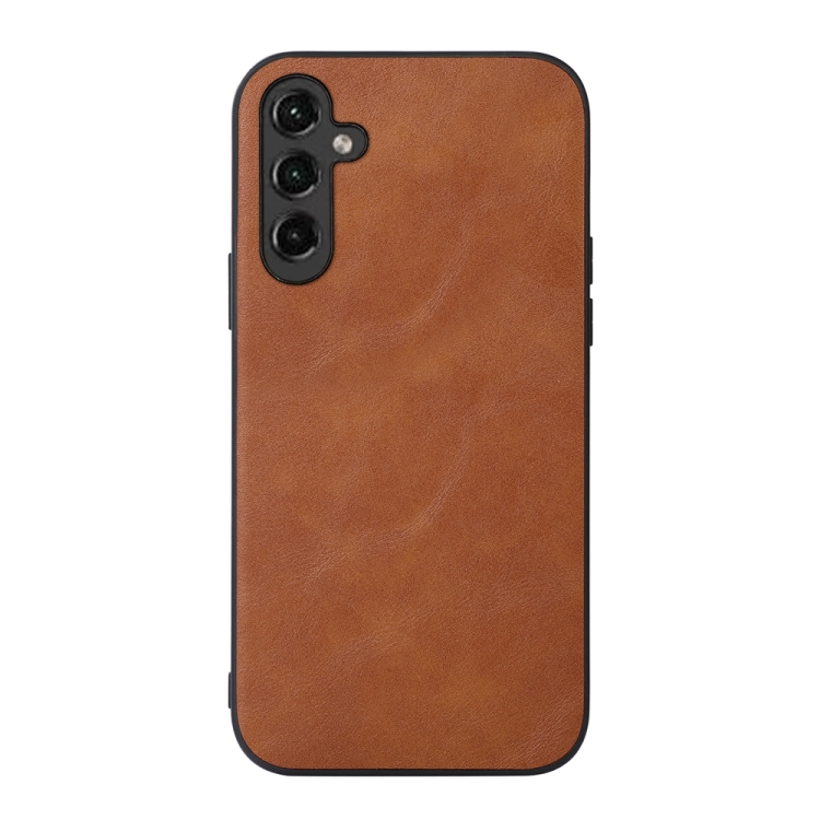 

For Samsung Galaxy A14 5G Cowhide Texture PU Phone Case(Brown)