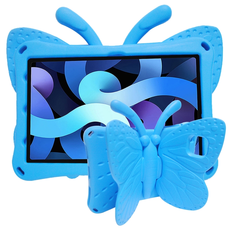 

For Samsung Galaxy Tab A8 10.5 Butterfly Bracket Kids EVA Shockproof Tablet Case(Blue)