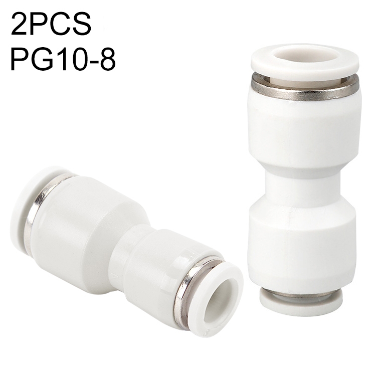 PG10-8 LAIZE 10 ชิ้น PG ลดข้อต่อฟิตติ้งนิวเมติกแบบตรง