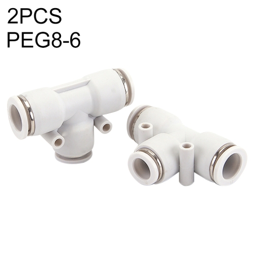 

PEG8-6 LAIZE 10pcs PW T-type Tee Reducing Pneumatic Quick Fitting Connector