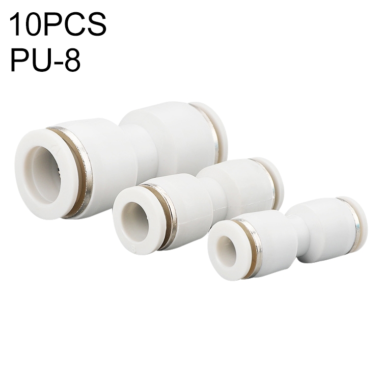 

PU-8 LAIZE 10pcs PU Straight Pneumatic Quick Fitting Connector