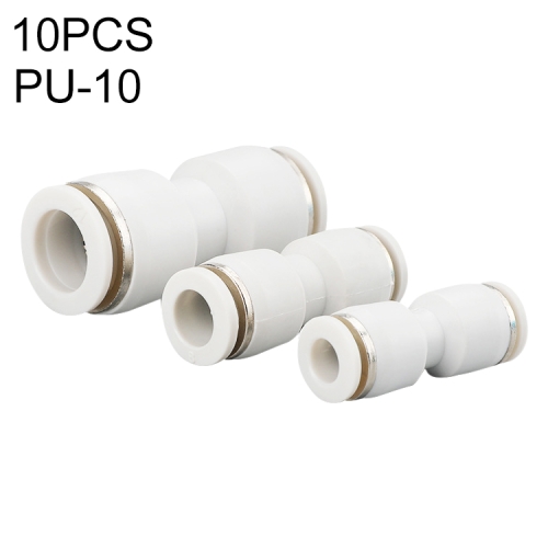 

PU-10 LAIZE 10pcs PU Straight Pneumatic Quick Fitting Connector