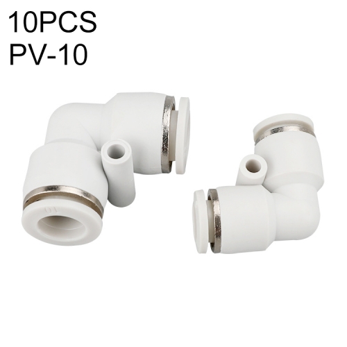 

PV-10 LAIZE 10pcs PV Elbow Pneumatic Quick Fitting Connector