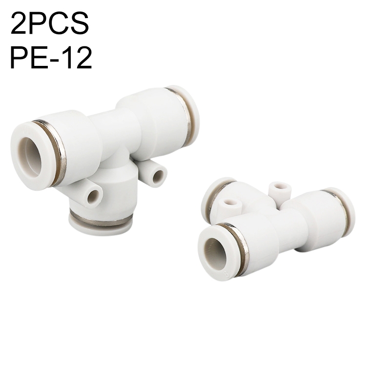 

PE-12 LAIZE 10pcs PE T-type Tee Pneumatic Quick Fitting Connector
