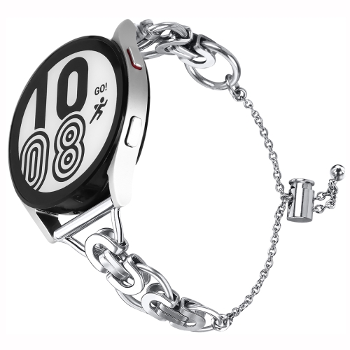 

20mm Single Circle Bead Chain B Style Watch Band(Silver)