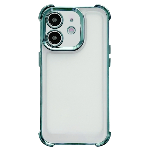 

For iPhone 11 Pro Max Electroplating Four-corner Shockproof Space Phone Case(Green)