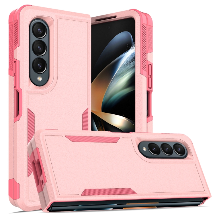 

For Samsung Galaxy Z Fold4 2 in 1 PC + TPU Shockproof Phone Case(Pink)