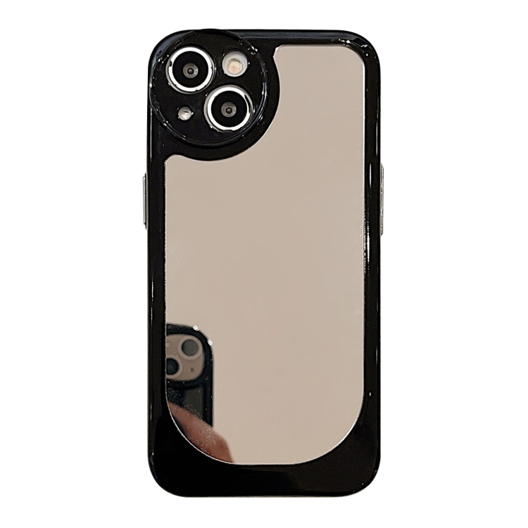 

For iPhone 14 Pro Max Clear Acrylic Soft TPU Phone Case(Mirror Black)