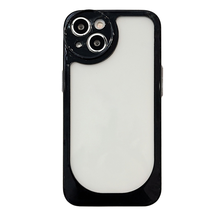 

For iPhone 13 Pro Clear Acrylic Soft TPU Phone Case(Black)