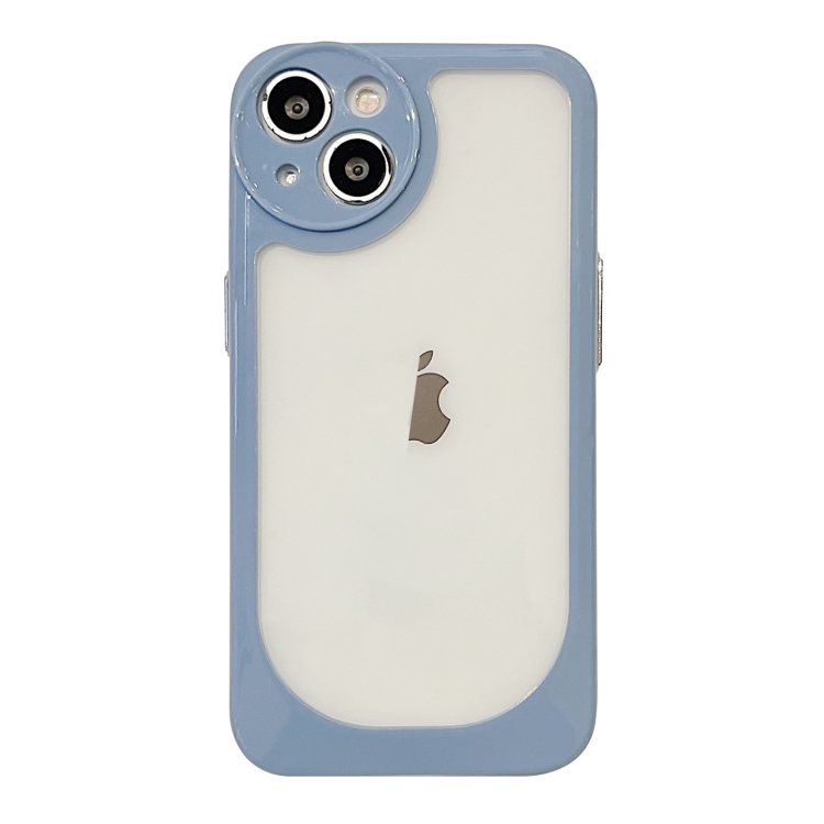 

For iPhone 11 Pro Max Clear Acrylic Soft TPU Phone Case(Blue)