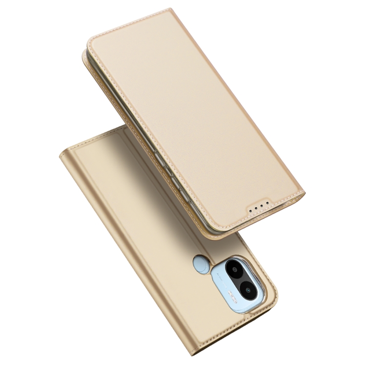 

For Xiaomi Redmi A1+ DUX DUCIS Skin Pro Series Flip Leather Phone Case(Gold)