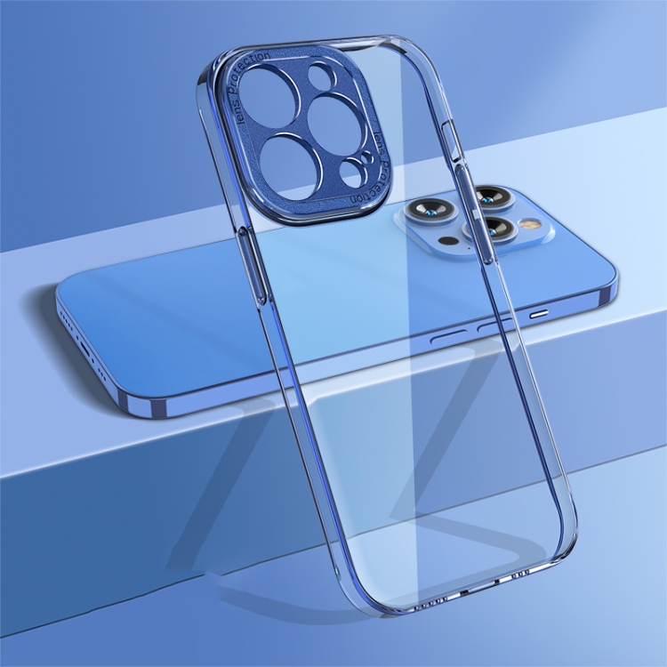 

For iPhone 13 Pro wlons Crystal Clear Fine Hole Phone Case(Sierra Blue)