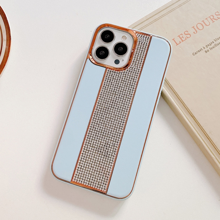 

For iPhone 13 Electroplating Diamond Protective Phone Case(Sierra Blue)