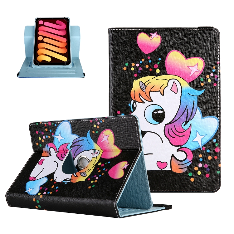 

For 8 inch Colored Drawing Leather Tablet Case(Cute Horse)