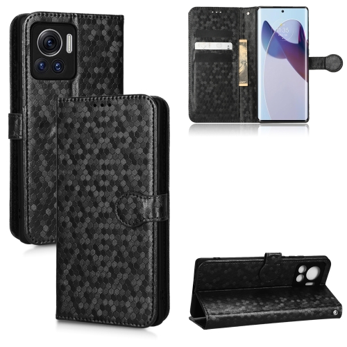 

For Motorola Moto Edge 30 Ultra / Moto X30 Pro Honeycomb Dot Texture Leather Phone Case(Black)