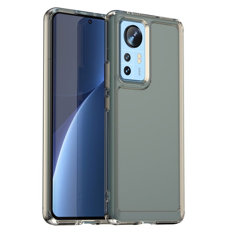 

For Xiaomi 12 Pro Candy Series TPU Phone Case(Transparent Grey)