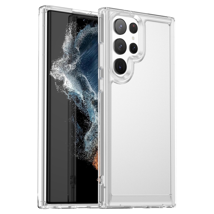 

For Samsung Galaxy S22 Ultra 5G Candy Series TPU Phone Case(Transparent)