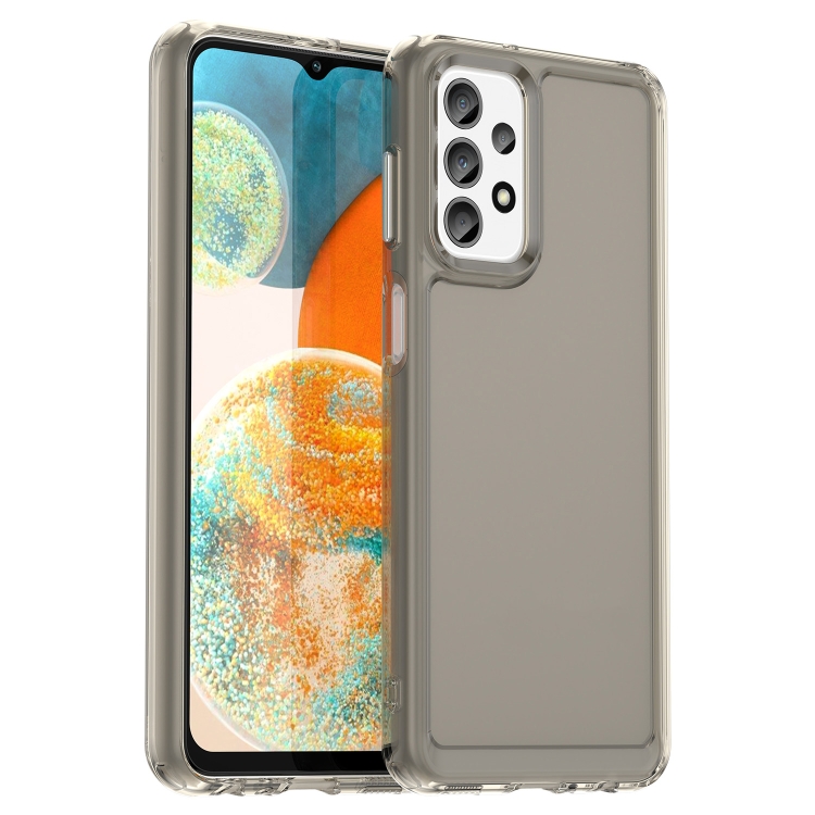 

For Samsung Galaxy F13 Candy Series TPU Phone Case(Transparent Grey)