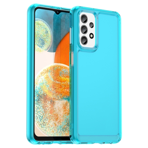 

For Samsung Galaxy M13 Candy Series TPU Phone Case(Transparent Blue)