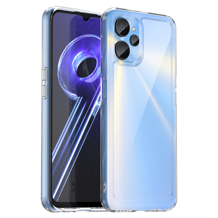 

For Realme 10 5G Colorful Series Acrylic + TPU Phone Case(Transparent)
