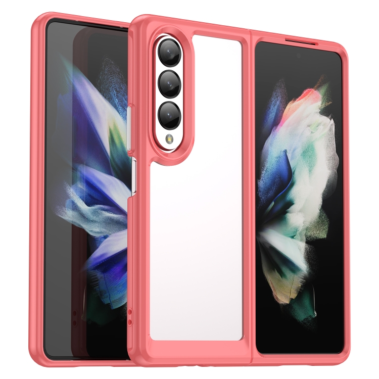 

For Samsung Galaxy Z Fold3 5G Colorful Series Acrylic + TPU Phone Case(Red)