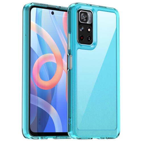 

For Xiaomi Redmi Note 11T 5G Candy Series TPU Phone Case(Transparent Blue)
