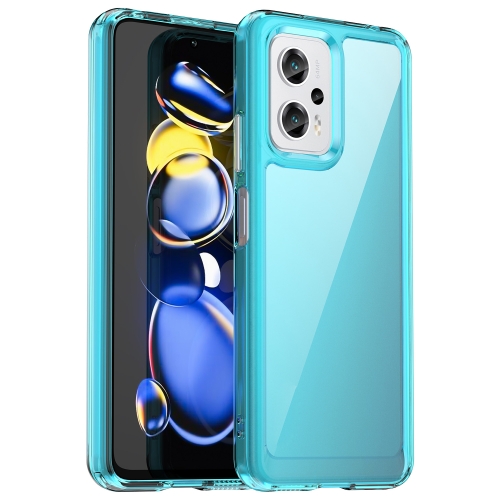 

For Xiaomi Redmi K50i Candy Series TPU Phone Case(Transparent Blue)