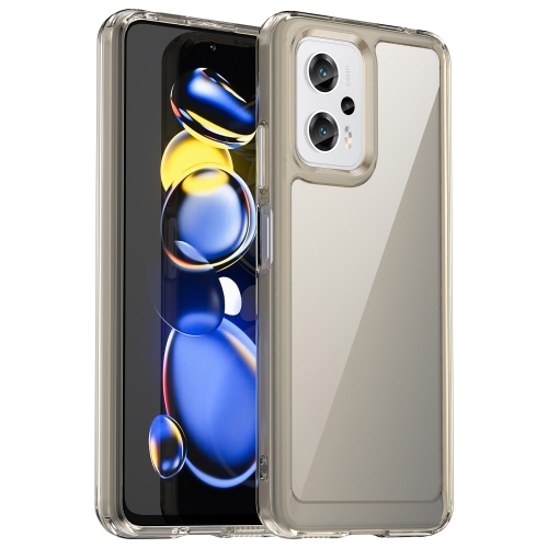 

For Xiaomi Redmi Note 11T Pro+ 5G Candy Series TPU Phone Case(Transparent Grey)
