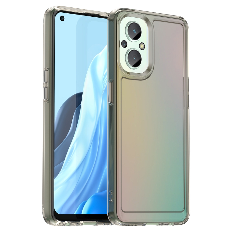 

For OPPO A96 5G Candy Series TPU Phone Case(Transparent Grey)