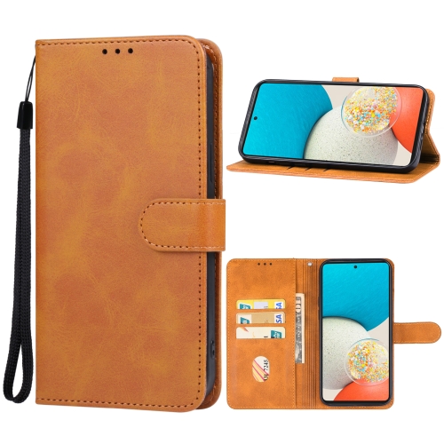 

For Samsung Galaxy A54 5G Leather Phone Case(Brown)