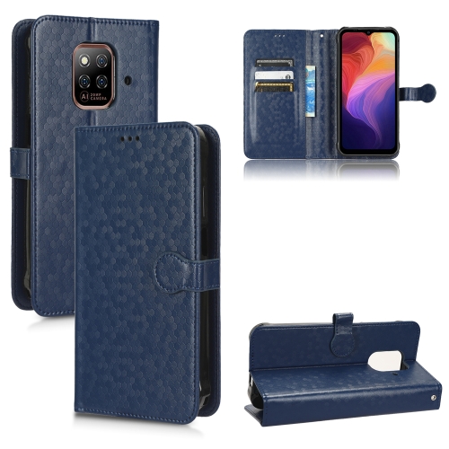 

For Ulefone Power Armor 14 / Armor 14 Pro Honeycomb Dot Texture Leather Phone Case(Blue)