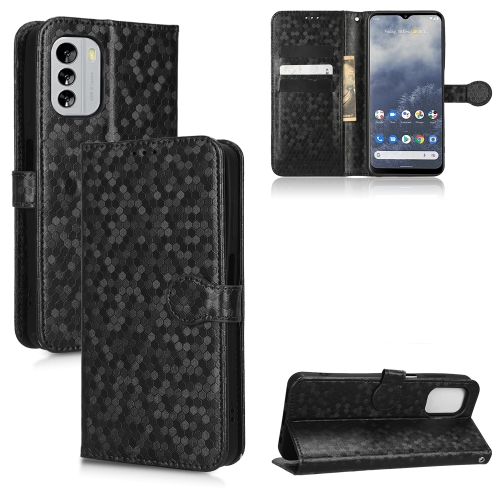 

For Nokia G60 5G Honeycomb Dot Texture Leather Phone Case(Black)