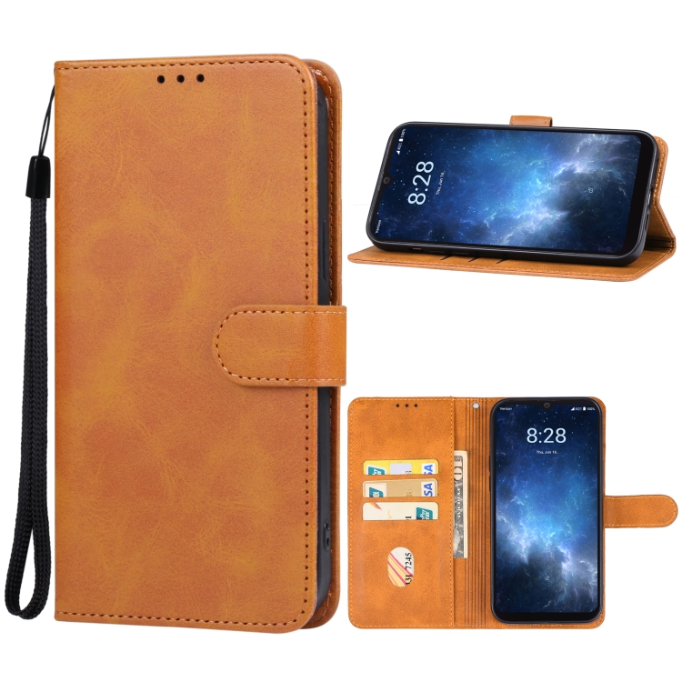 

For Sharp Rouvo V Leather Phone Case(Brown)
