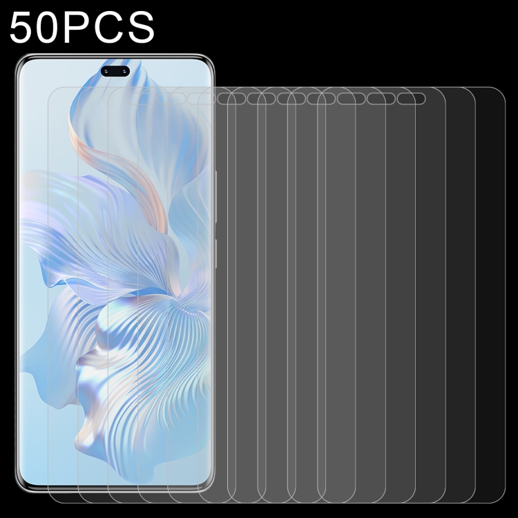 

For Honor 80 / 80 SE 50pcs 0.26mm 9H 2.5D Tempered Glass Film