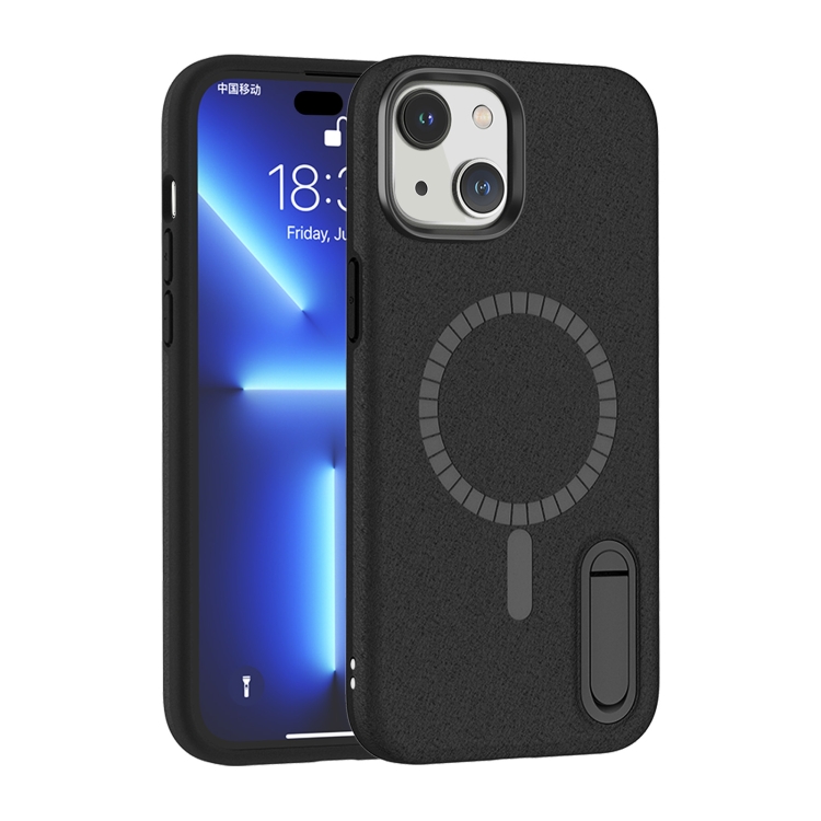

For iPhone 14 Terminator Shockproof Phone Case with Holder(Black)