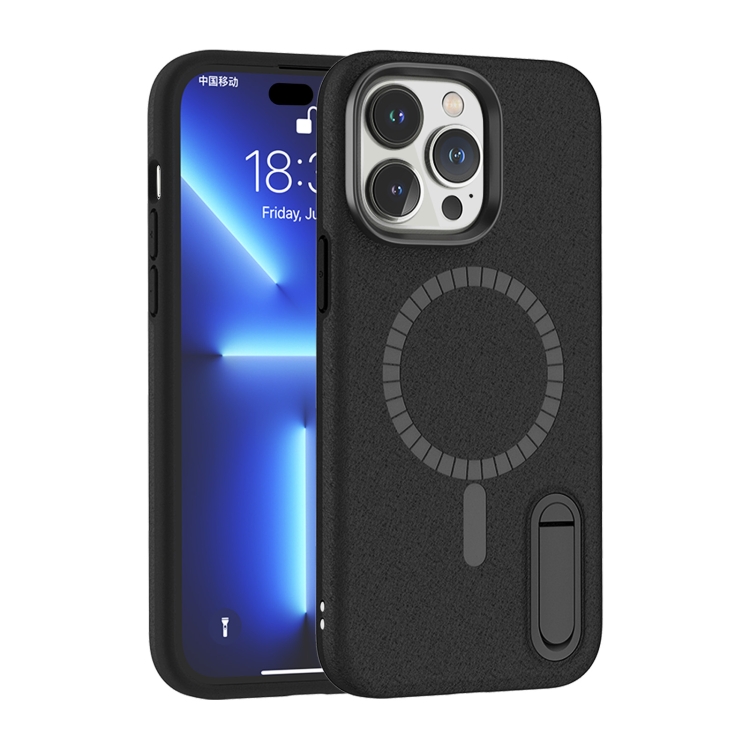 

For iPhone 14 Pro Terminator Shockproof Phone Case with Holder(Black)