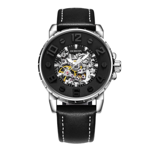 

OCHSTIN 62004A Master Series Hollow Mechanical Men Watch(Silver-Black)