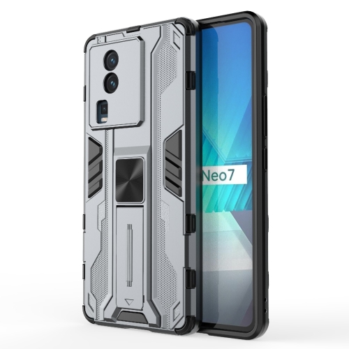 

For vivo iQOO Neo7 Supersonic PC + TPU Shock-proof Phone Case(Grey)